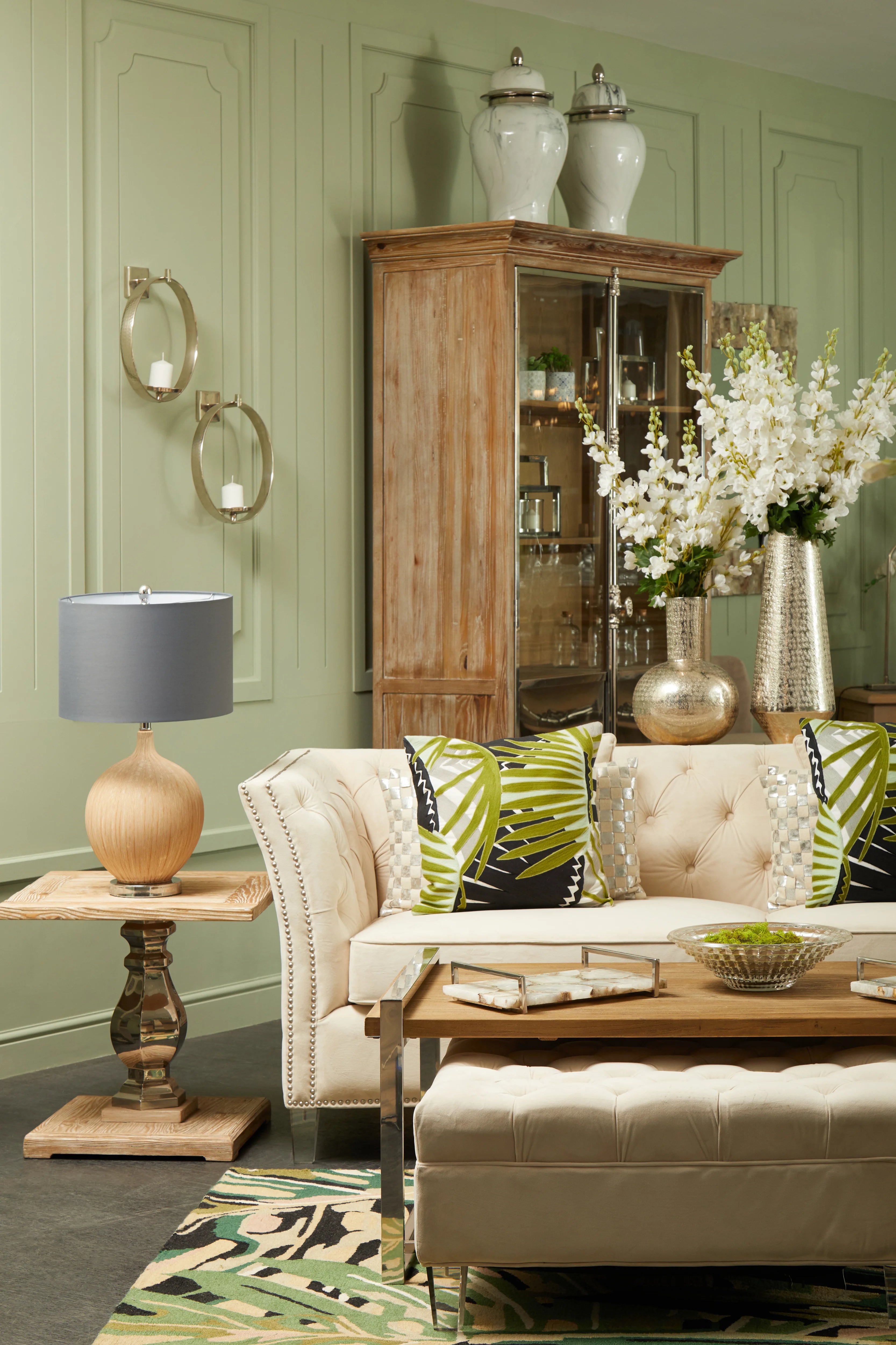 Candace Textured Silver Bottle Vase | Large